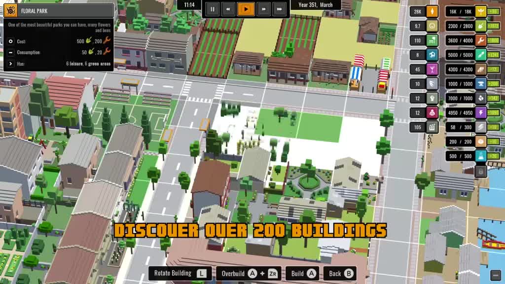 Urbek City Builder, Aplicações de download da Nintendo Switch, Jogos